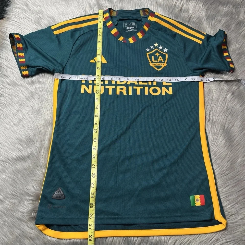 2023-24 Adidas Men’s LA Los Angeles Galaxy Green Soccer Jersey Small